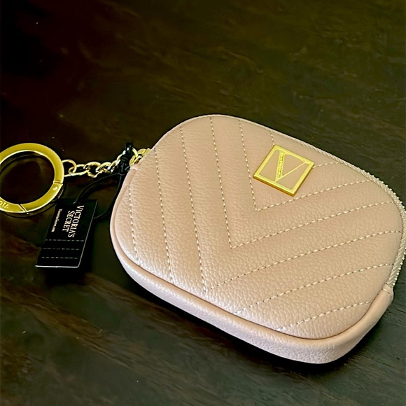 🍾 Champagne Rose Gold Cardholder On Keychain Victoria Secret NWT - Picture 3 of 10